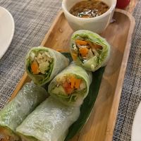 Vegetarian spring rolls  at Sambo in Siem Reap