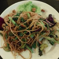 Spaghetti with vegetables #Veganuary at Sambo in Siem Reap