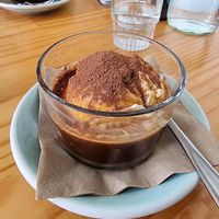 Coconut icecream affogato at Momo Wholefood in Newcastle