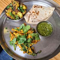 Indian breakfast at Momo Wholefood in Newcastle