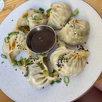 Veggie Momos (dumplings)   at Momo Wholefood in Newcastle