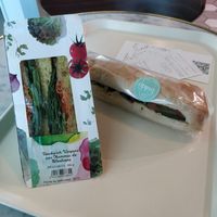 Vegan sandwich and vegan baguette (13.10 €) at BCN - La Botiga - T1 in El Prat De Llobregat