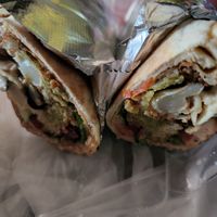 Falafel wrap at Hertel Bakery & Cafe in Buffalo