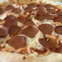 Vegan cheese pizza w pepperoni   at The Tomato Head - downtown in Knoxville