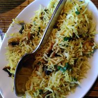 Mushroom rice (August 2022) at Panache in Ilkley