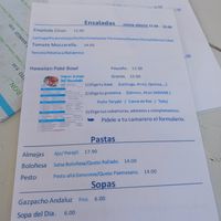 The only vegan option, when we visited. at Olla Beach Bar in Altea
