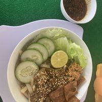Cao Lau.   at Quan An Lạc Vegetarian Food in Quang Nam