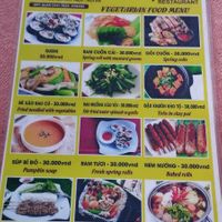 Most of the dishes are 30,000VND, but some fancy dishes are more expensive. at Quan An Lạc Vegetarian Food in Quang Nam