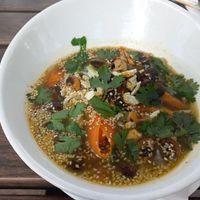 Noodle soup at The River Brewery in Victoria Falls