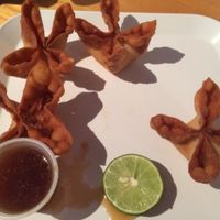 Crab puffs at Green New American Vegetarian in Phoenix