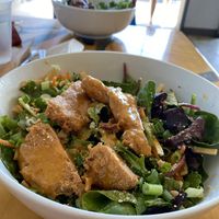 Peanut chickun salad at Green New American Vegetarian in Phoenix