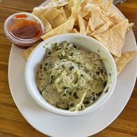 Spinach dip - so good  at Green New American Vegetarian in Phoenix