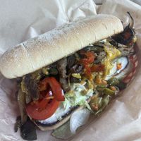 Chicago cheesesteak   at Green New American Vegetarian in Phoenix