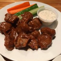 Wings in a spicy peanut sauce (secret menu item) at Green New American Vegetarian in Phoenix