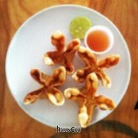 faux crab cakes at Green New American Vegetarian in Phoenix