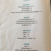 Menu Page 2  at Ristorante dei Pescatori in Domaso