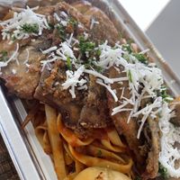 Eggplant Diablo with marinara  at Plant Pizza in Cooper City