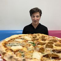 Yummy! Marguerita with sausage on half!!  at Plant Pizza in Cooper City