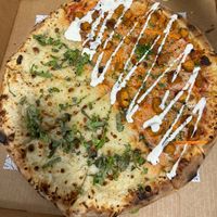 Half white, half Buffalo   at Plant Pizza in Cooper City
