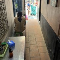 side street view   at Quán Phở Chay anh Hải in Hanoi