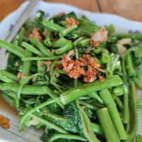Fried Morning Glory at Tiger Restaurant in Koh Lipe