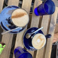 Chai (left) and cappachino  at Hododa in Marseille