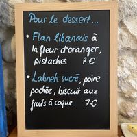 Dessert menu   at Hododa in Marseille