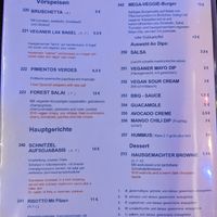 Vegan menu1 at Lagom. at Lagom in Berlin