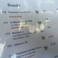 menu  at Lagom in Berlin