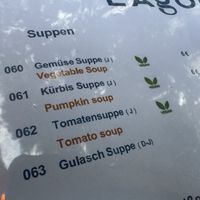 menu  at Lagom in Berlin