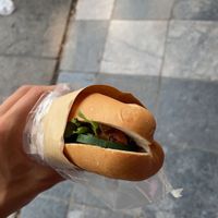 Banh mi  at Lian Hua Vegetarian in Hanoi