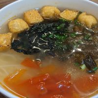 Rice noodle soup #Veganuary at Lian Hua Vegetarian in Hanoi