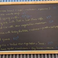 Menu, changes daily. at Lian Hua Vegetarian in Hanoi