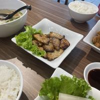 Oyster mushrooms  at Lian Hua Vegetarian in Hanoi