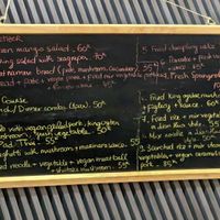 Menu first visit at Lian Hua Vegetarian in Hanoi