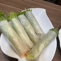 Summer rolls  at Lian Hua Vegetarian in Hanoi