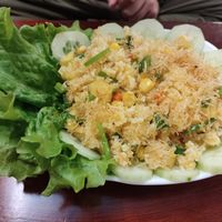 Fried rice with pineapple at Lian Hua Vegetarian in Hanoi