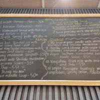 Menu January 24 at Lian Hua Vegetarian in Hanoi