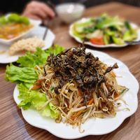 Glass Noodles withe Vegan Eels at Lian Hua Vegetarian in Hanoi
