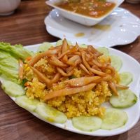 Fried Rice with 'cha xiu' at Lian Hua Vegetarian in Hanoi