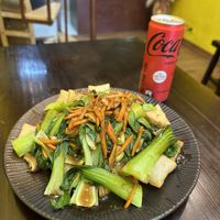 Rice noodle pillows  at Lian Hua Vegetarian in Hanoi