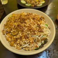 Bún Bò Nam (foreground), Cơm Chiên Liên Hoa (background) at Lian Hua Vegetarian in Hanoi