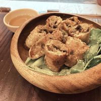 Fried spring rolls  at Lian Hua Vegetarian in Hanoi