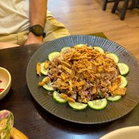 Fried rice w/crispy tofu at Lian Hua Vegetarian in Hanoi