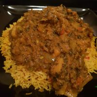 Vegan methi with nut pilau #Veganuary at Spice Station in South Shields
