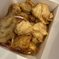 chicken balls with sweet and sour sauce   at Wawin Vegan Chinese in Nottingham