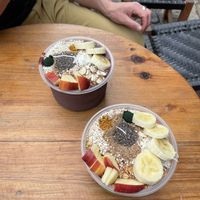 Smoothie bowls. Vegan and delicious   at Orangy Smoothies in Sayulita