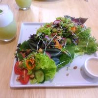 Beautiful salad. It looks like a work of art. at La Rouge in Porto Alegre