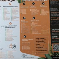 Menu  at Exoticus in Biella