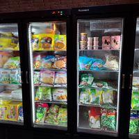 Inside at Sams Meat Free Deli in 